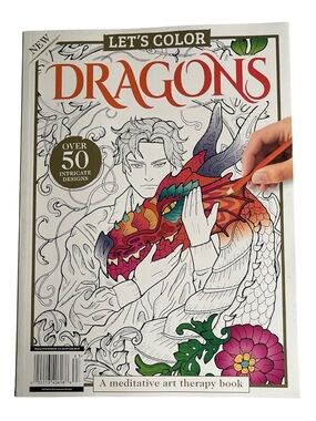 Let’s Color DRAGONS A Meditative Art Therapy Book